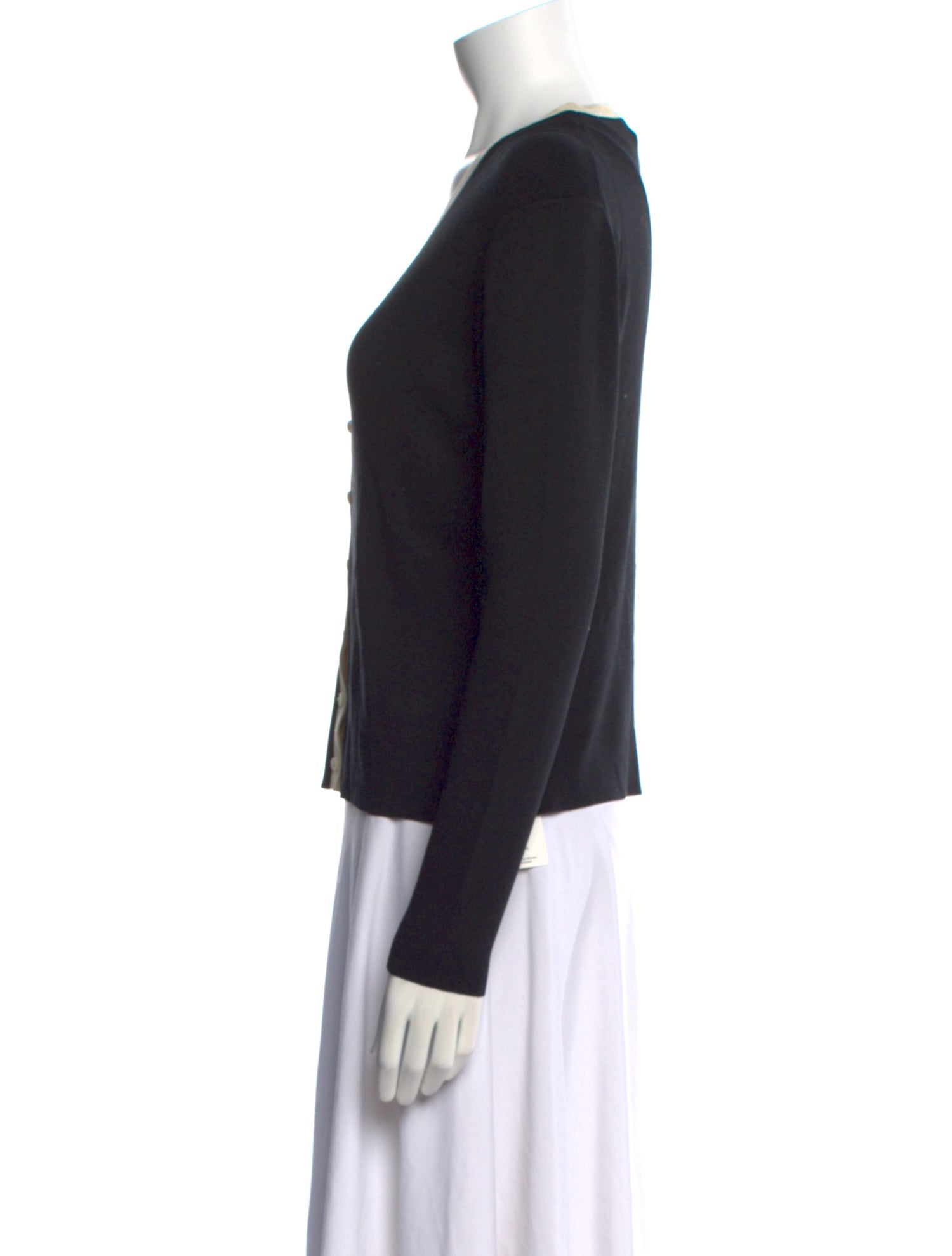 Neiman Marcus Silk V-Neck Top