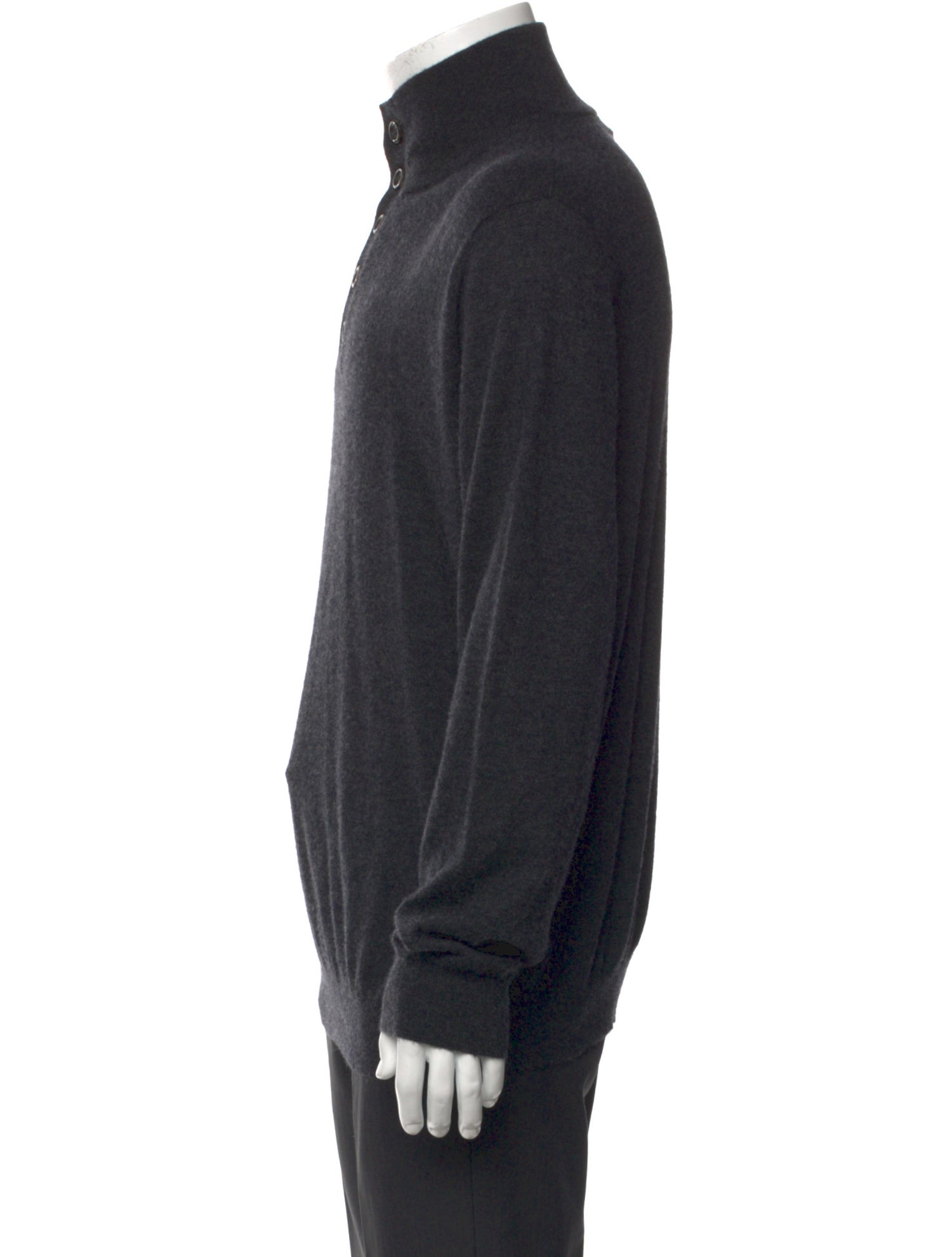 Neiman Marcus Cashmere Turtleneck Polo Sweater