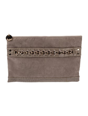 Neiman Marcus Suede Clutch
