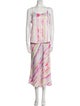 Neiman Marcus Tie-Dye Print Skirt Set