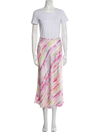 Neiman Marcus Tie-Dye Print Skirt Set