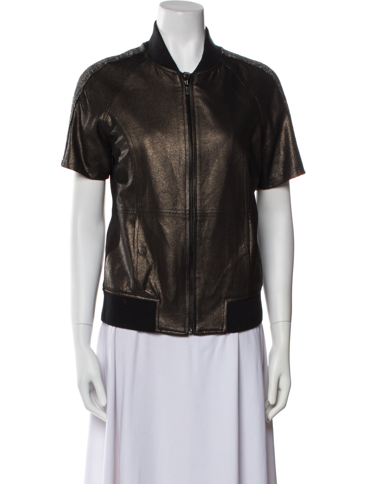 Neiman Marcus Leather Biker Jacket