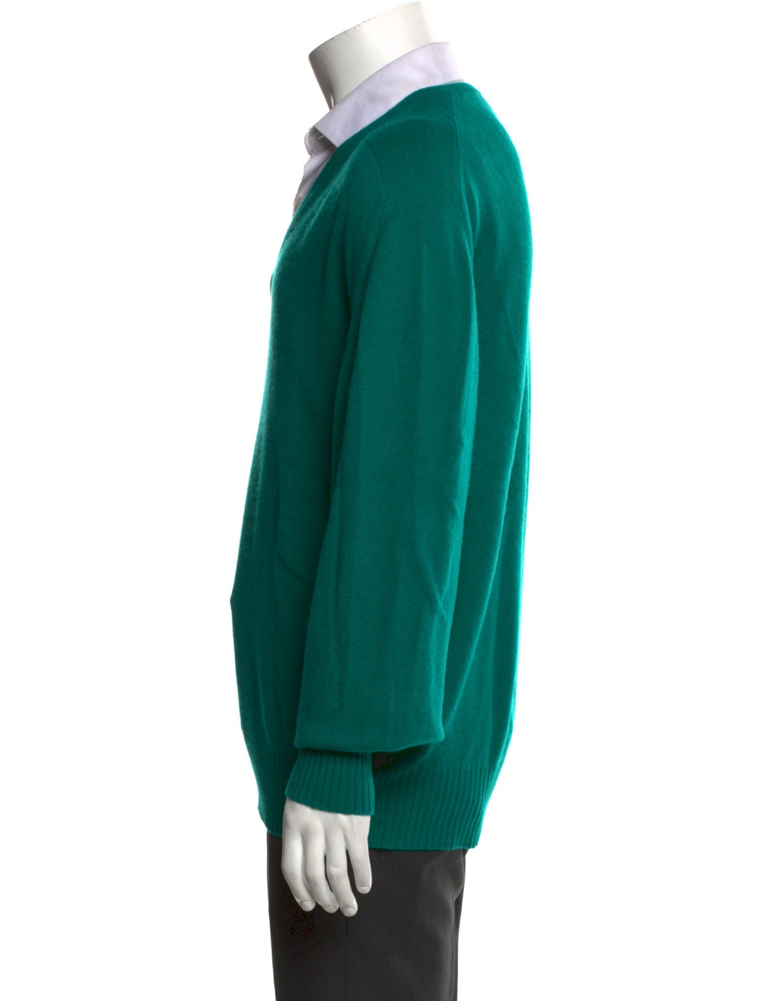Neiman Marcus Cashmere V-Neck Pullover