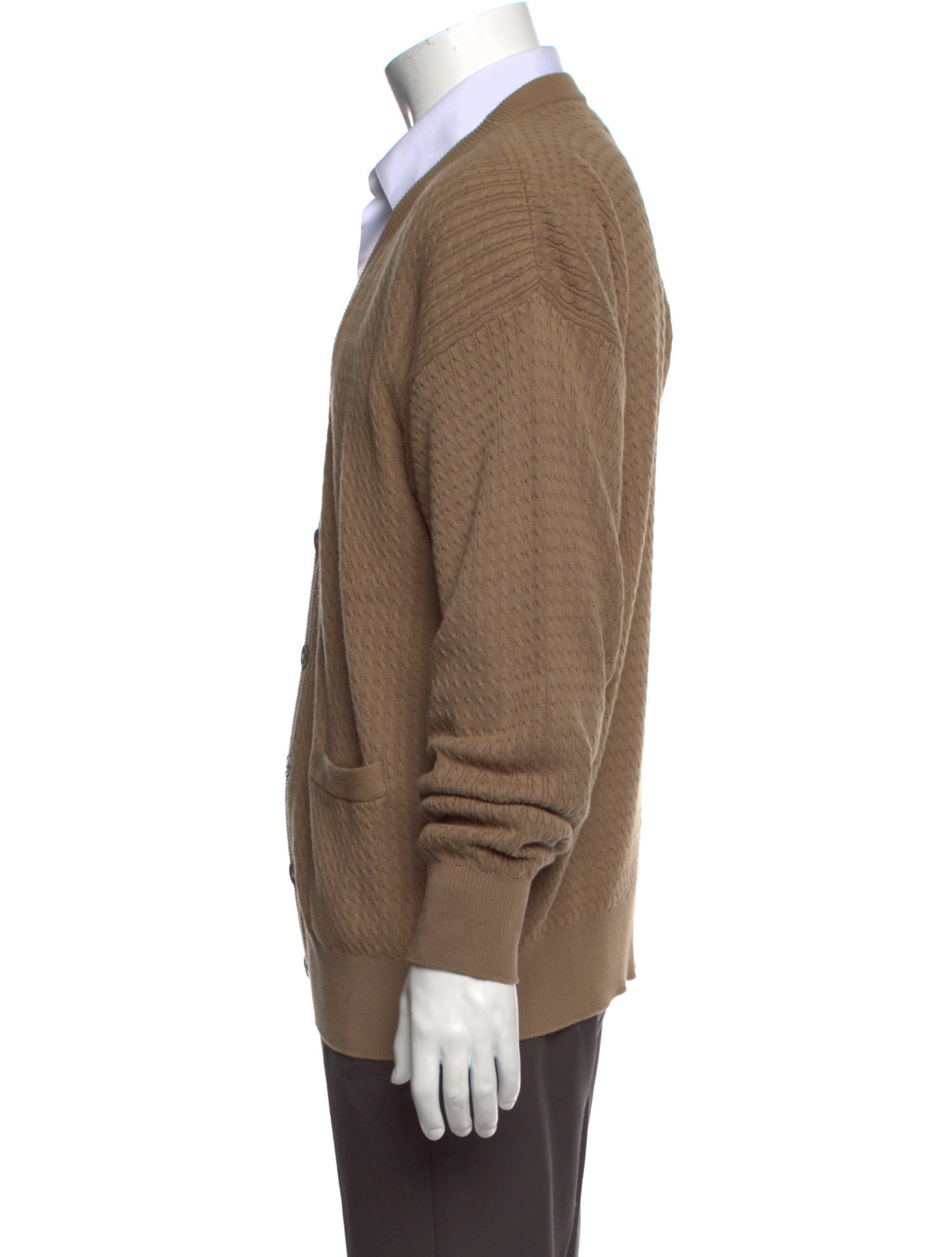 Neiman Marcus V-Neck Long Sleeve Cardigan