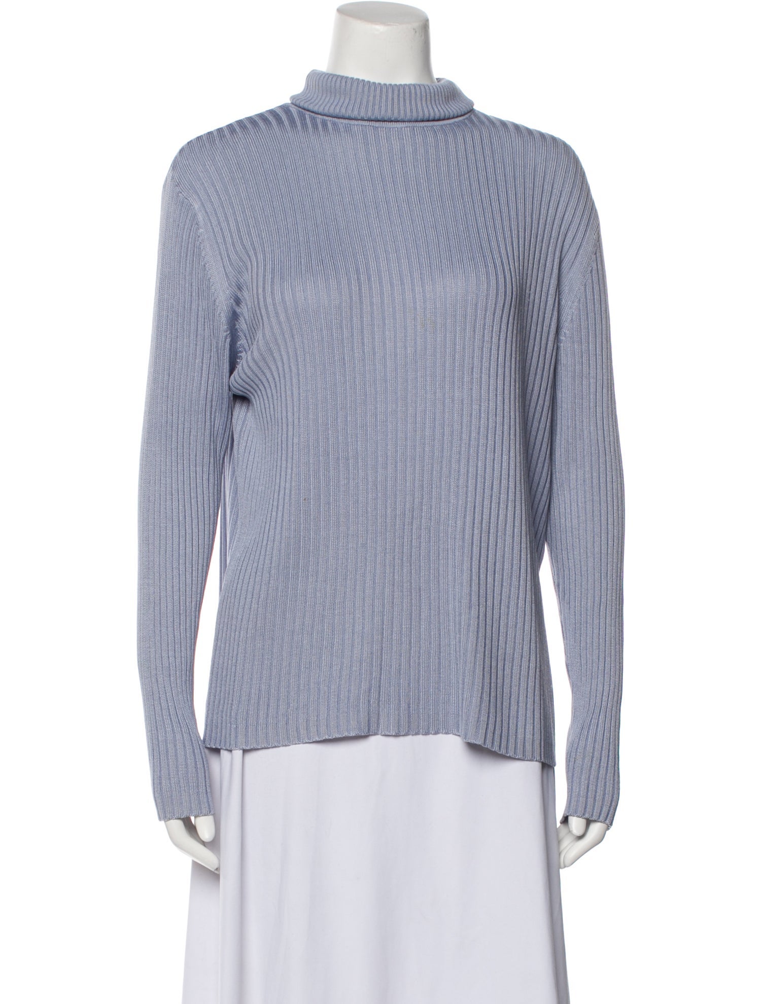 Neiman Marcus Silk Mock Neck Top