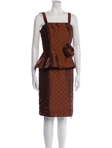 Neiman Marcus Dresses Printed Knee-Length Dress M