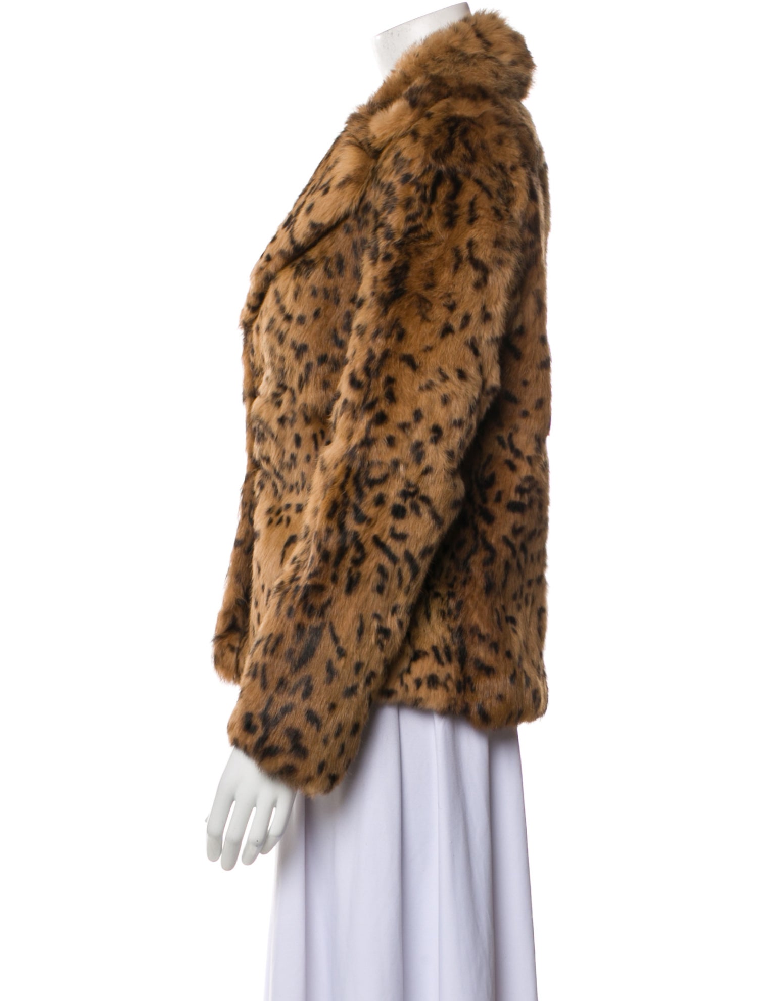 Neiman Marcus Fur Animal Print Fur Jacket