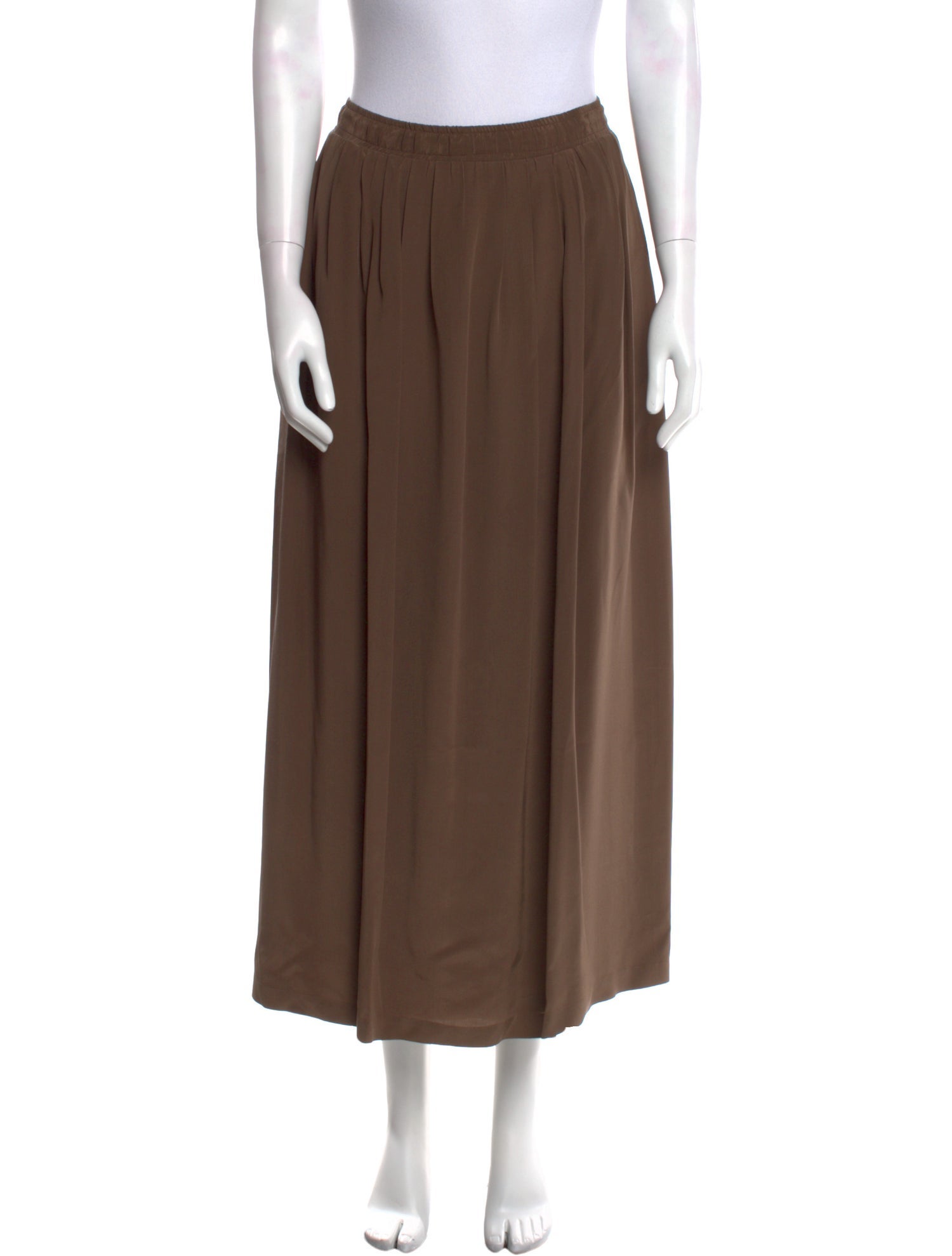 Neiman Marcus Silk Midi Length Skirt