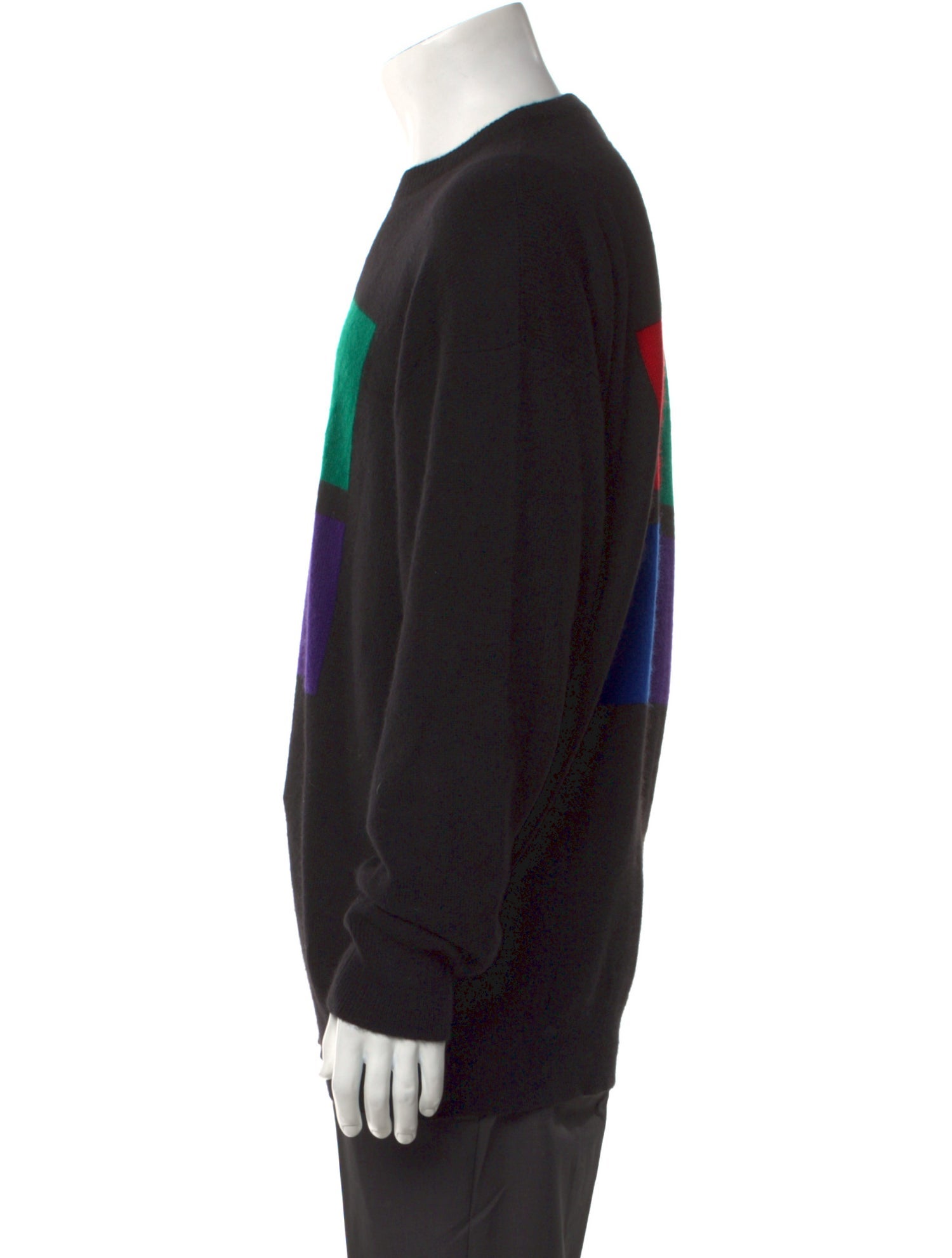 Neiman Marcus Graphic Print Crew Neck Pullover