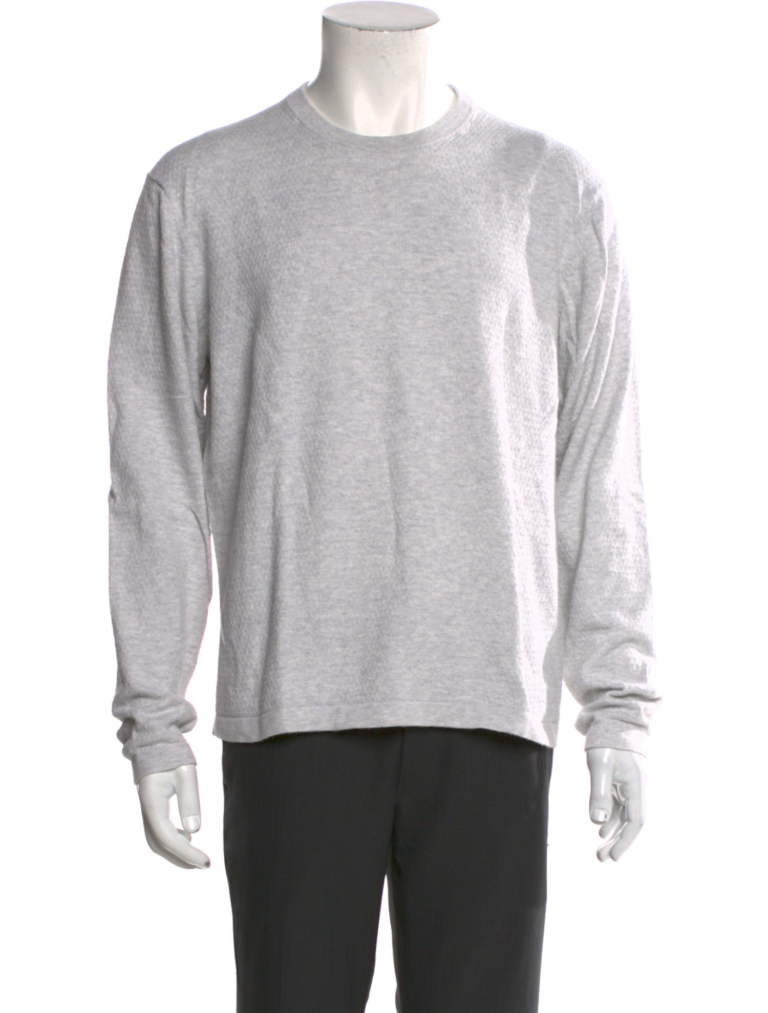 Neiman Marcus Crew Neck Long Sleeve Pullover