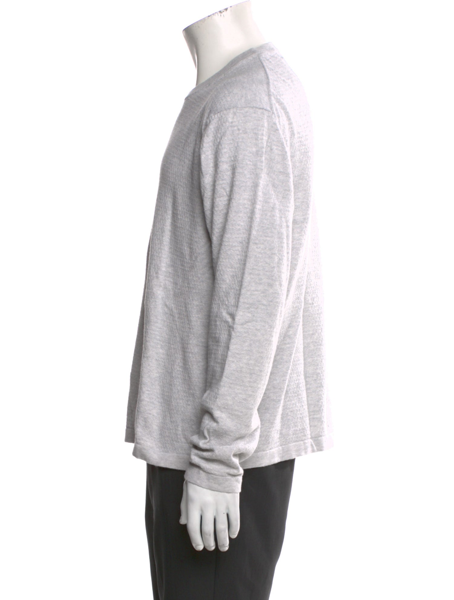 Neiman Marcus Crew Neck Long Sleeve Pullover