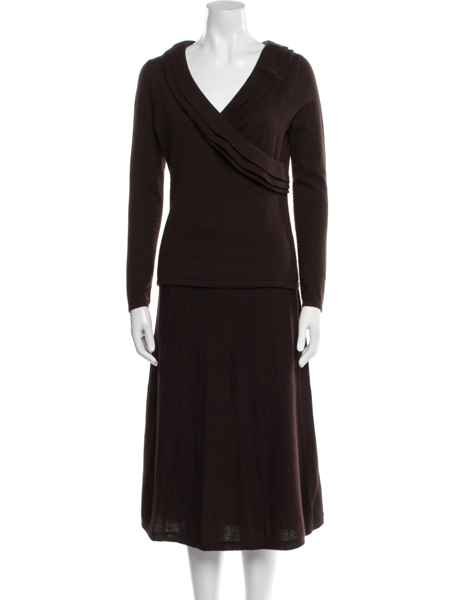 Neiman Marcus Cashmere Skirt Set