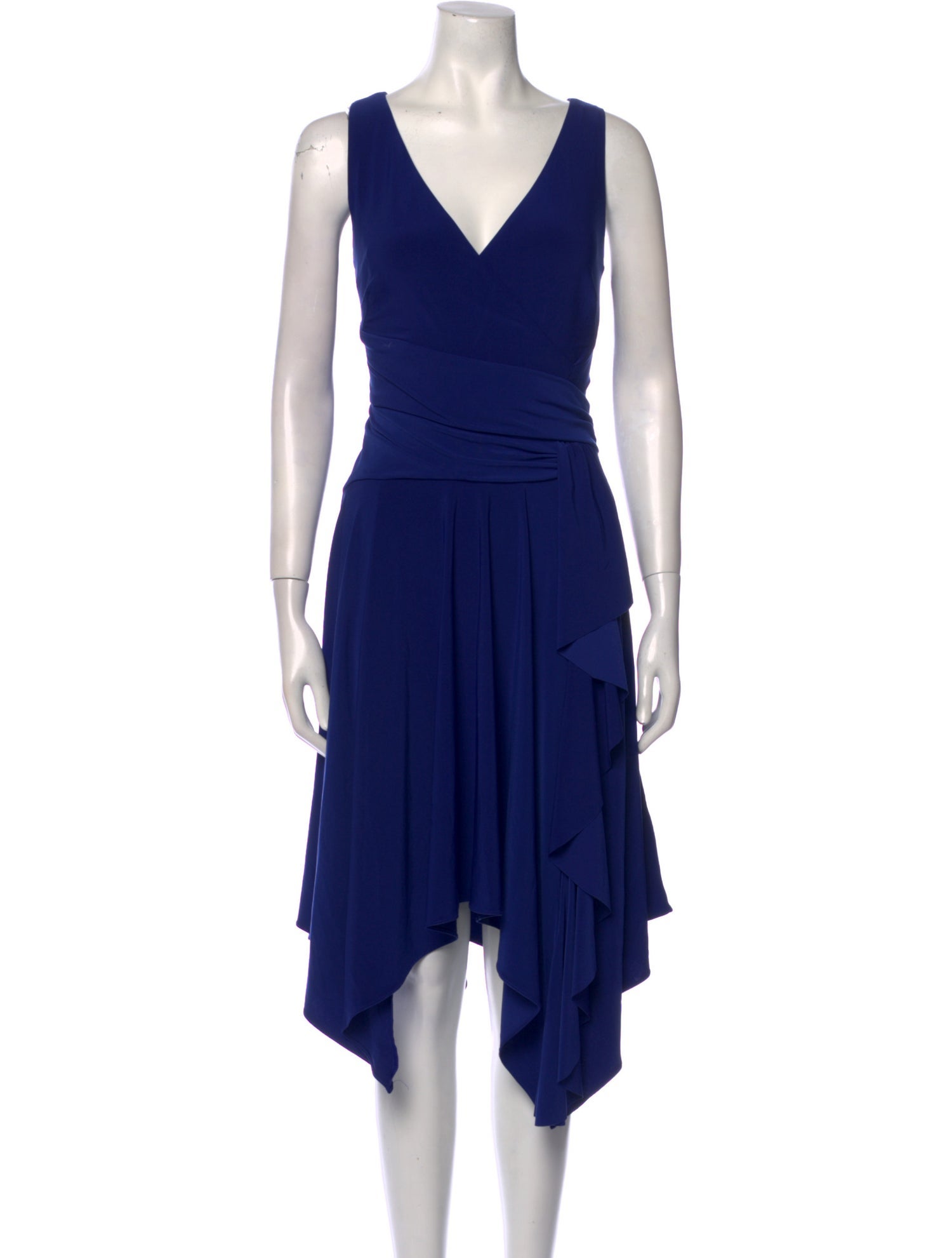 Neiman Marcus V-Neck Midi Length Dress