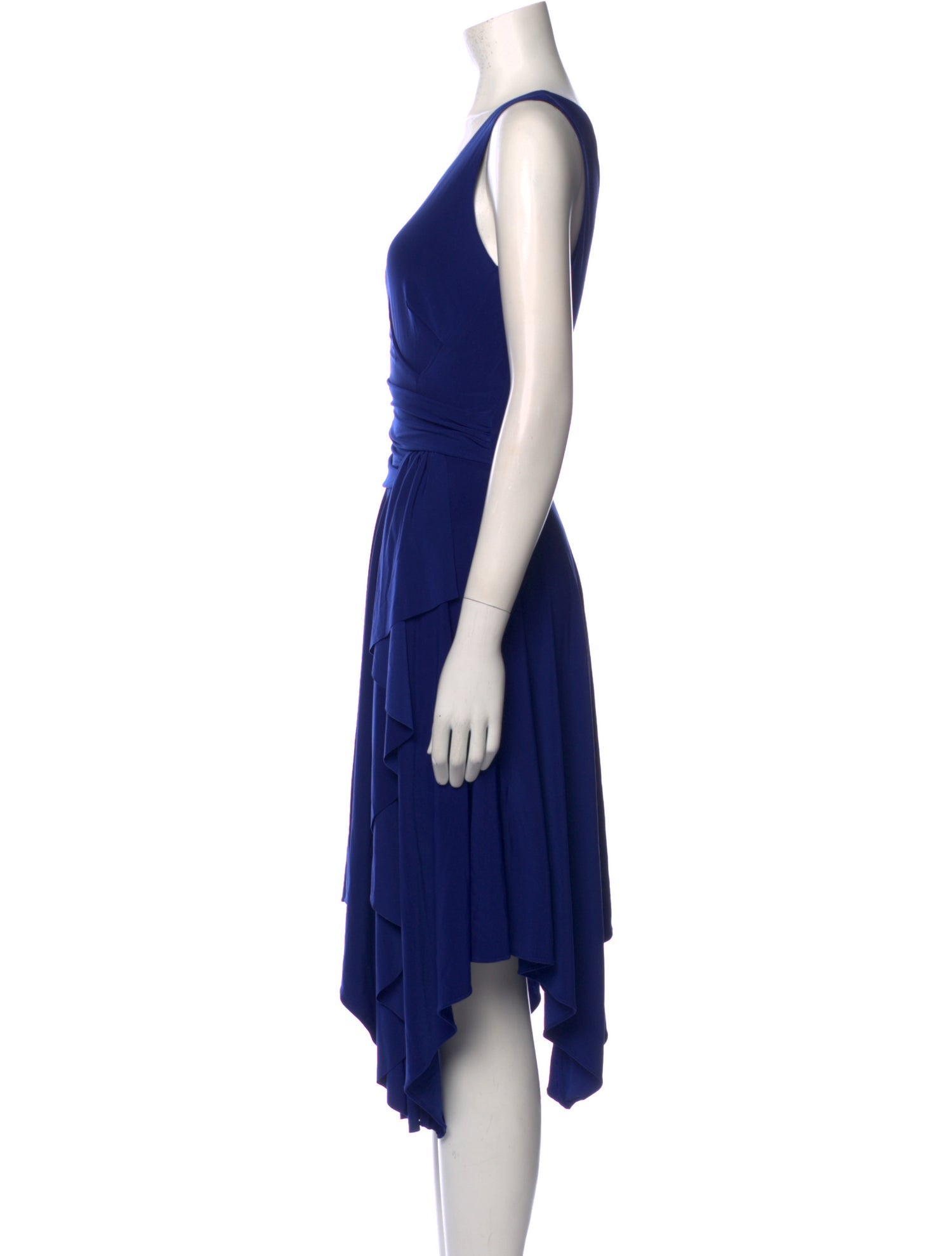 Neiman Marcus V-Neck Midi Length Dress