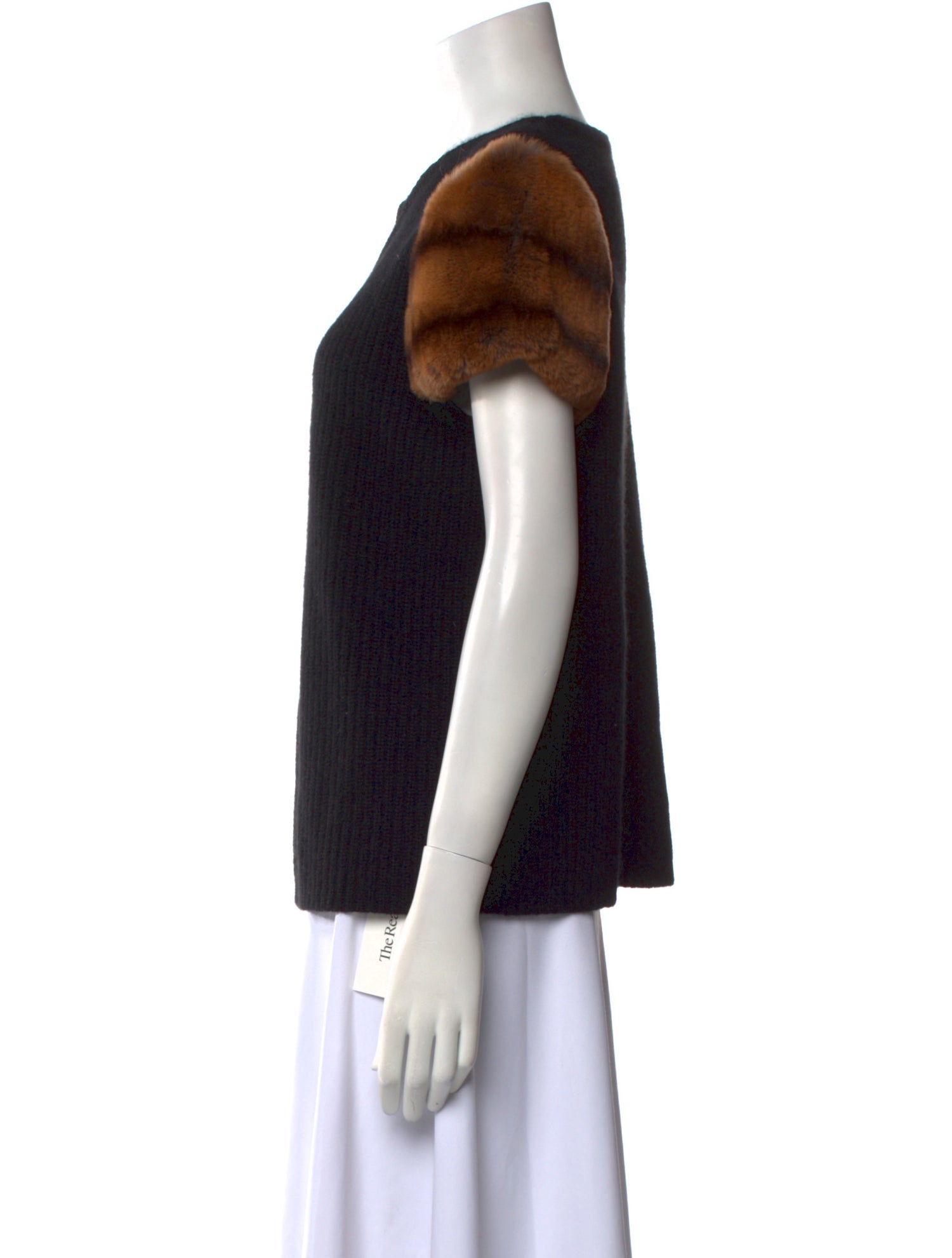 Neiman Marcus Cashmere Crew Neck Top