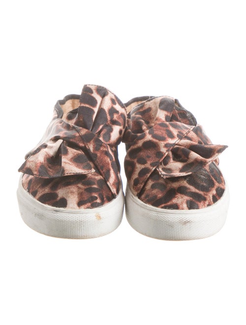 Neiman Marcus Satin Printed Mules