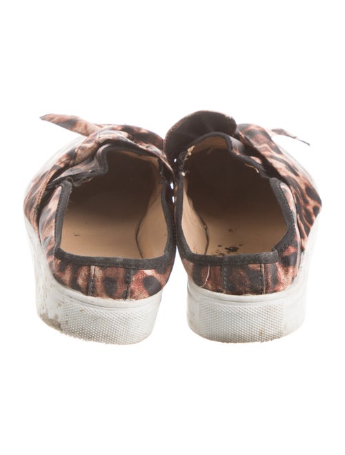 Neiman Marcus Satin Printed Mules