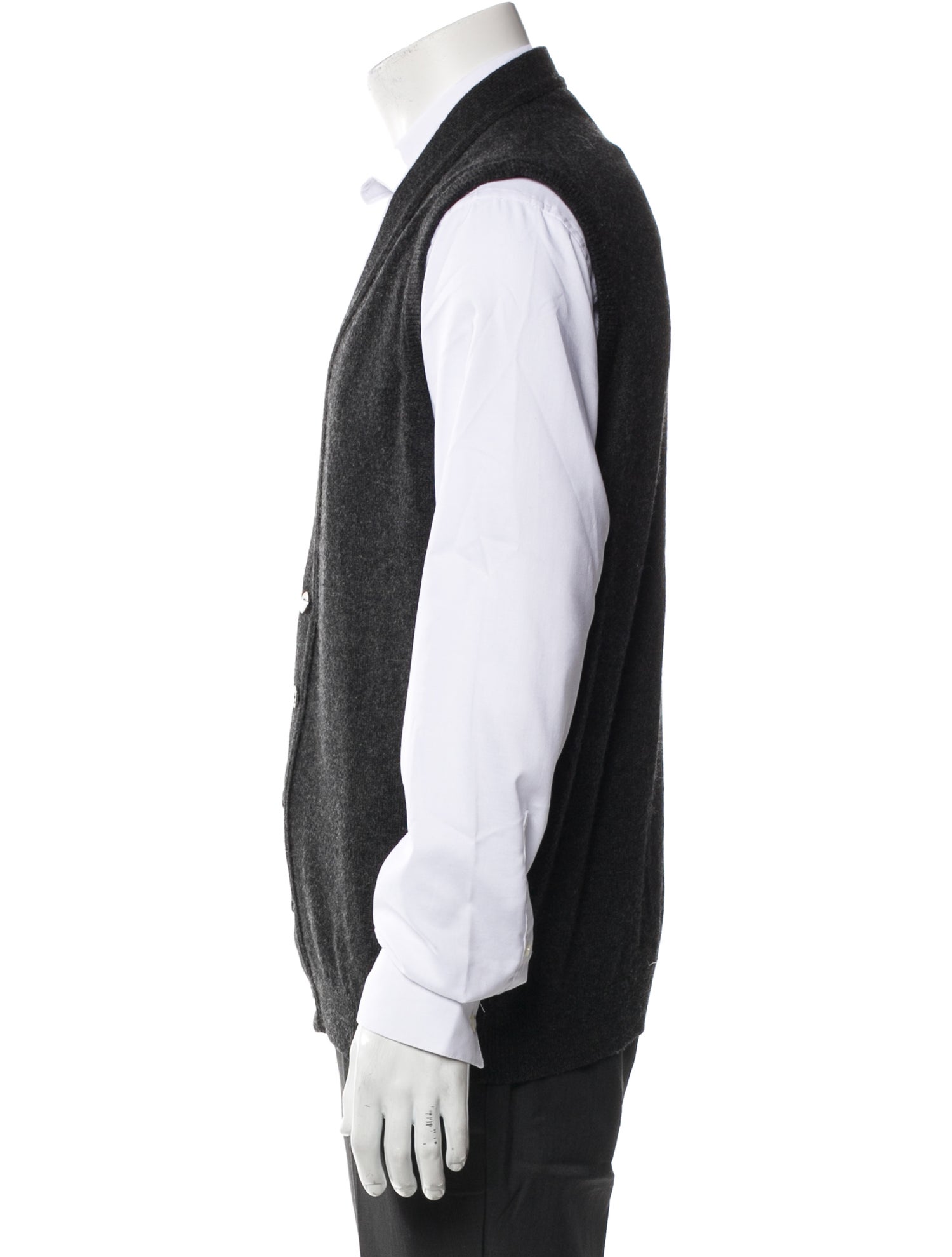 Neiman Marcus Cashmere V-Neck Sweater Vest