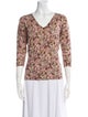 Neiman Marcus Cashmere Printed Sweater