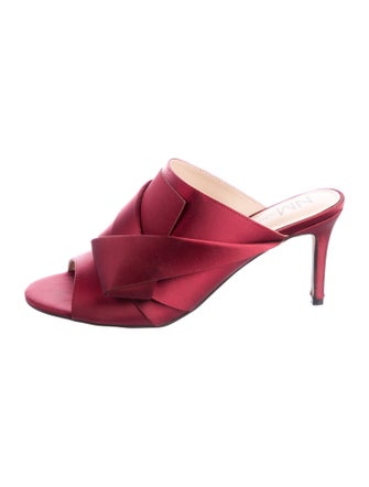 Neiman Marcus Satin Slides