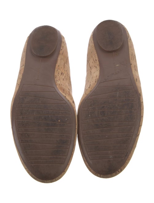 Neiman Marcus Eyelet Trim Ballet Flats