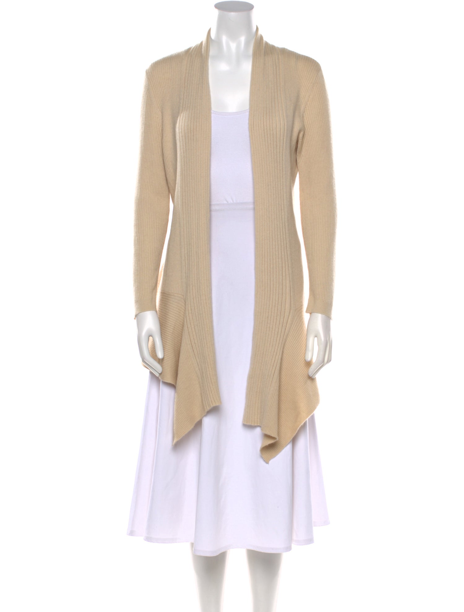 Neiman Marcus Cashmere Open Front Sweater