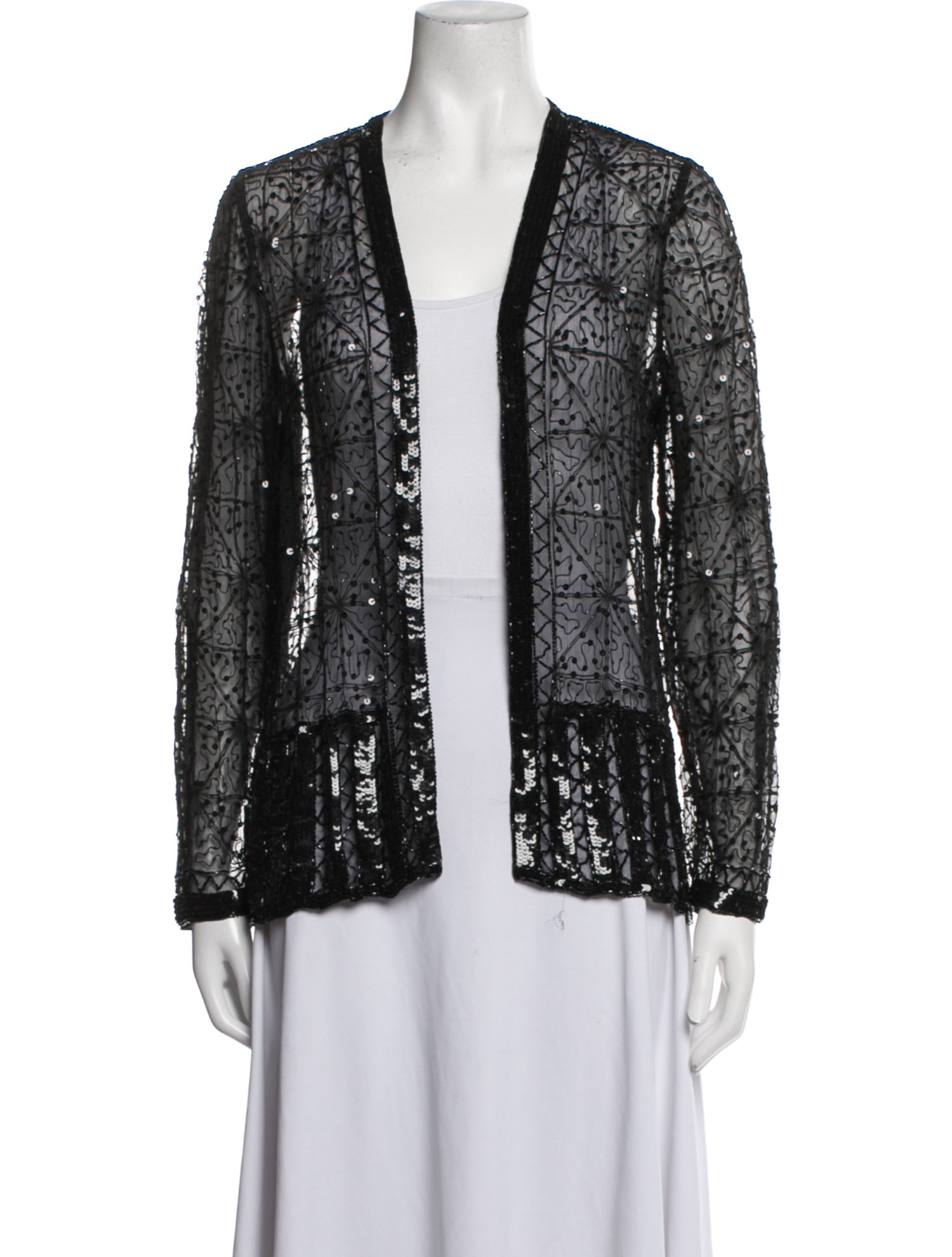 Neiman Marcus Printed Evening Jacket