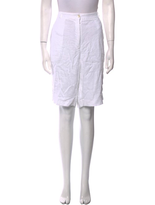 Neiman Marcus Linen Knee-Length Shorts