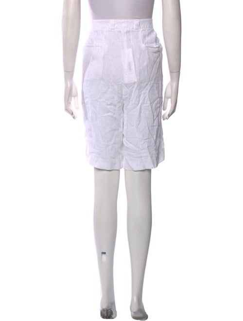 Neiman Marcus Linen Knee-Length Shorts