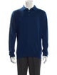Neiman Marcus Silk Collar Polo Sweater