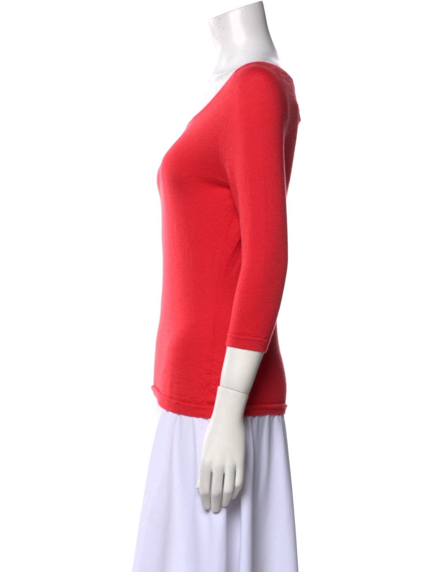 Neiman Marcus Cashmere Scoop Neck Top