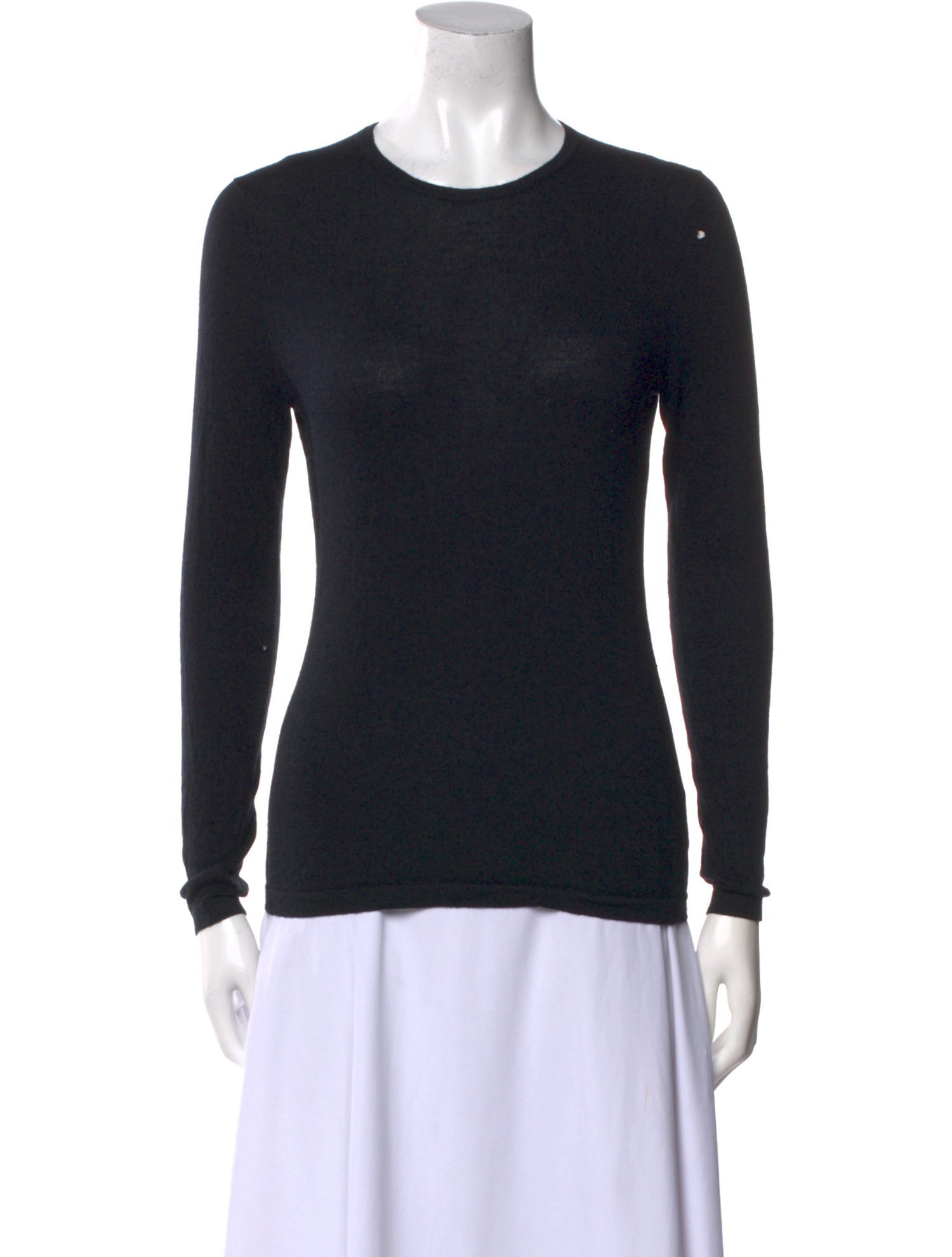 Neiman Marcus Cashmere Crew Neck Top