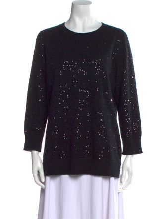 Neiman Marcus Cashmere Crew Neck Sweater