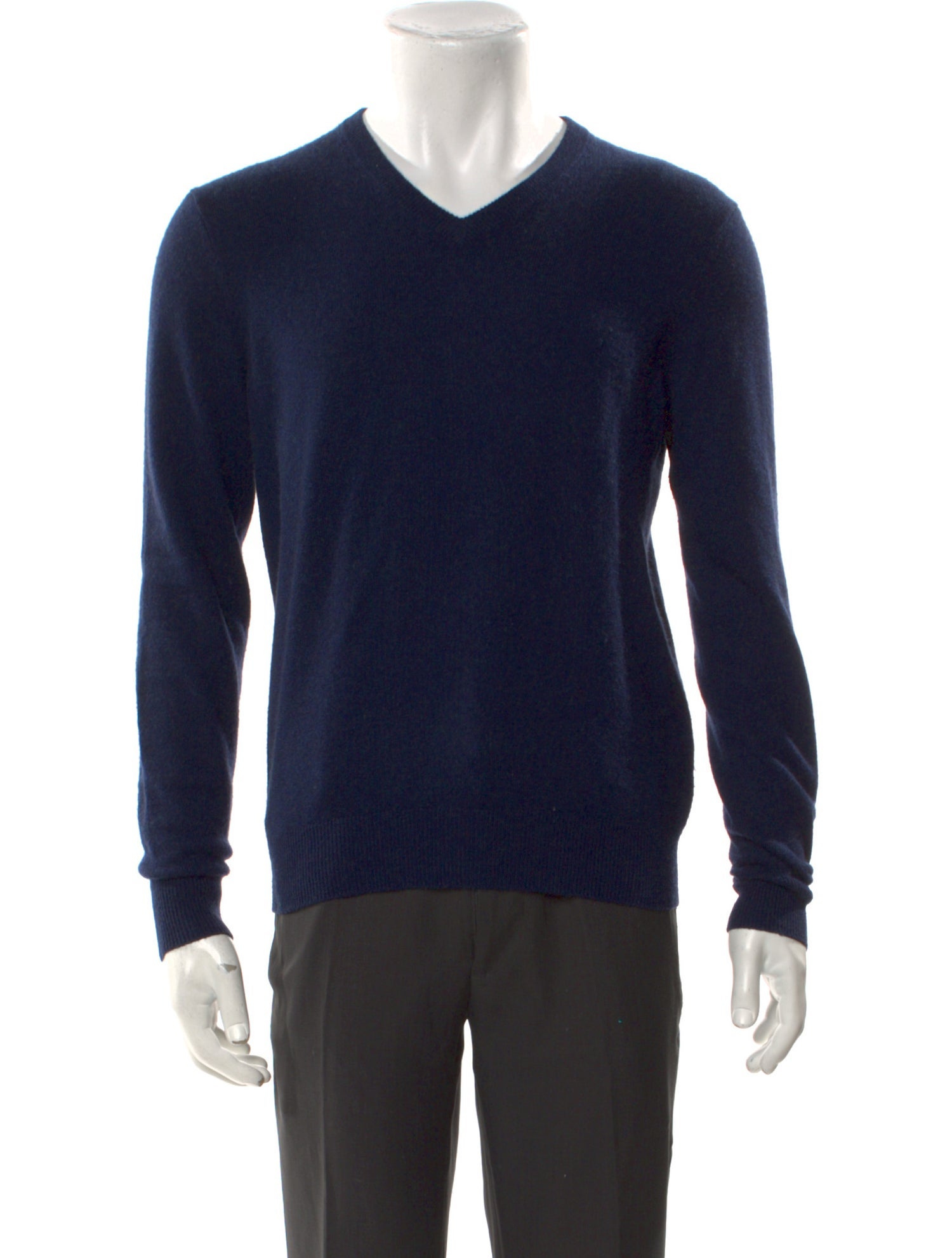 Neiman Marcus Cashmere V-Neck Pullover