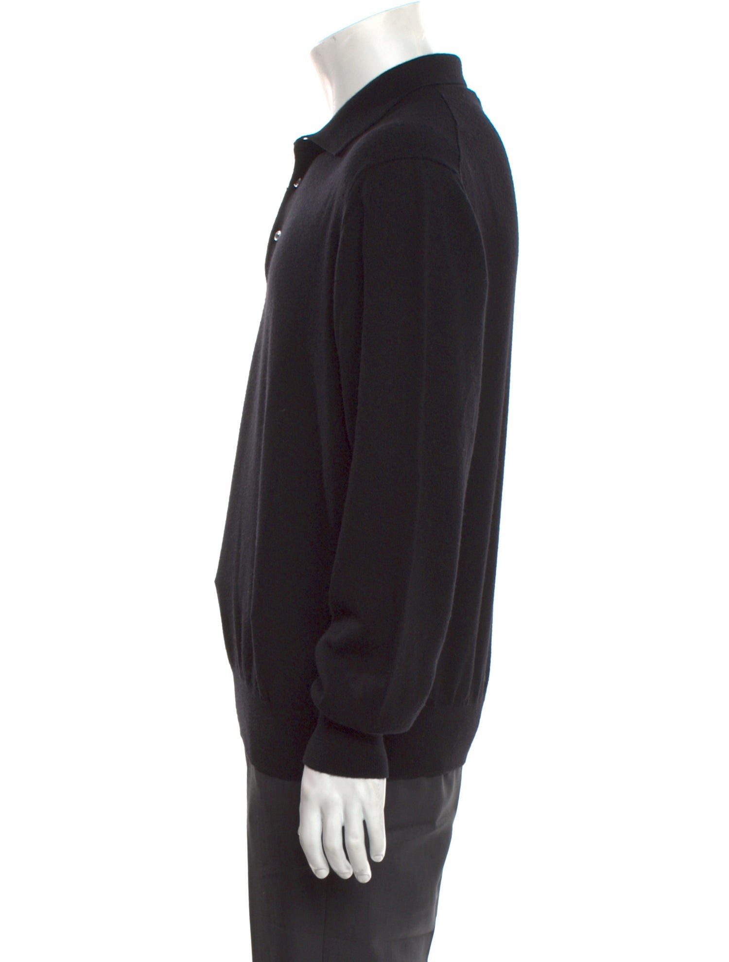 Neiman Marcus Virgin Wool Collar Polo Shirt