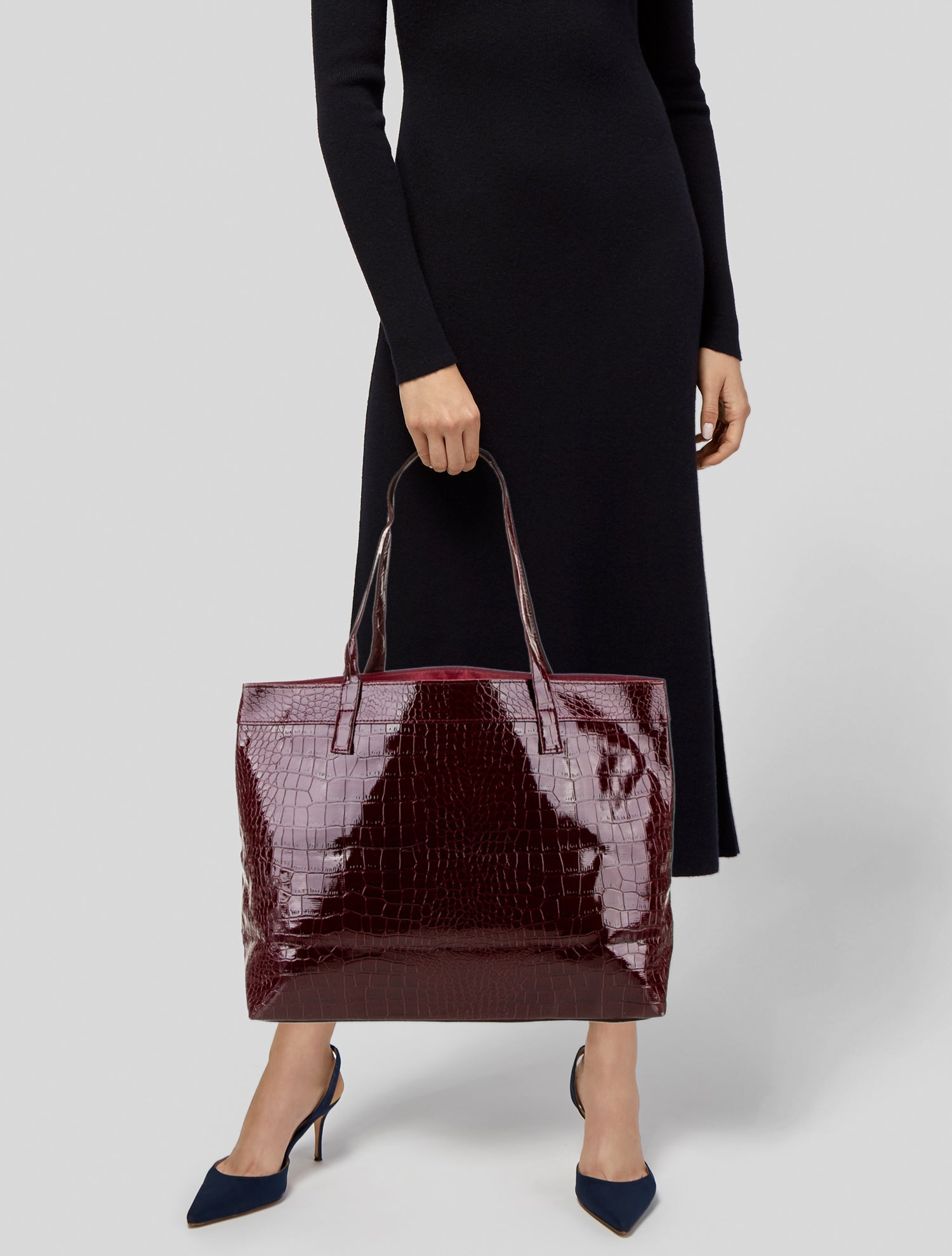 Neiman Marcus Leather Tote