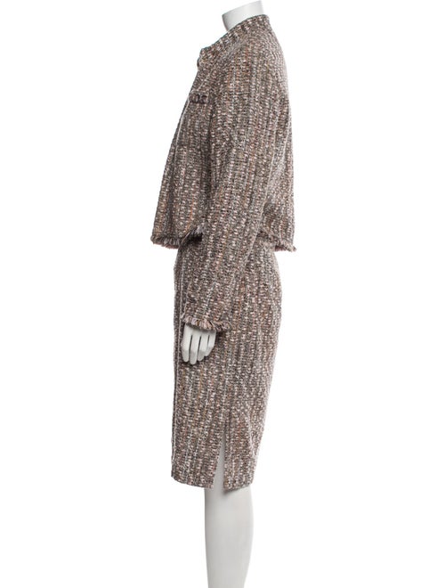 Neiman Marcus Wool Tweed Pattern Skirt Set