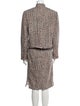 Neiman Marcus Wool Tweed Pattern Skirt Set