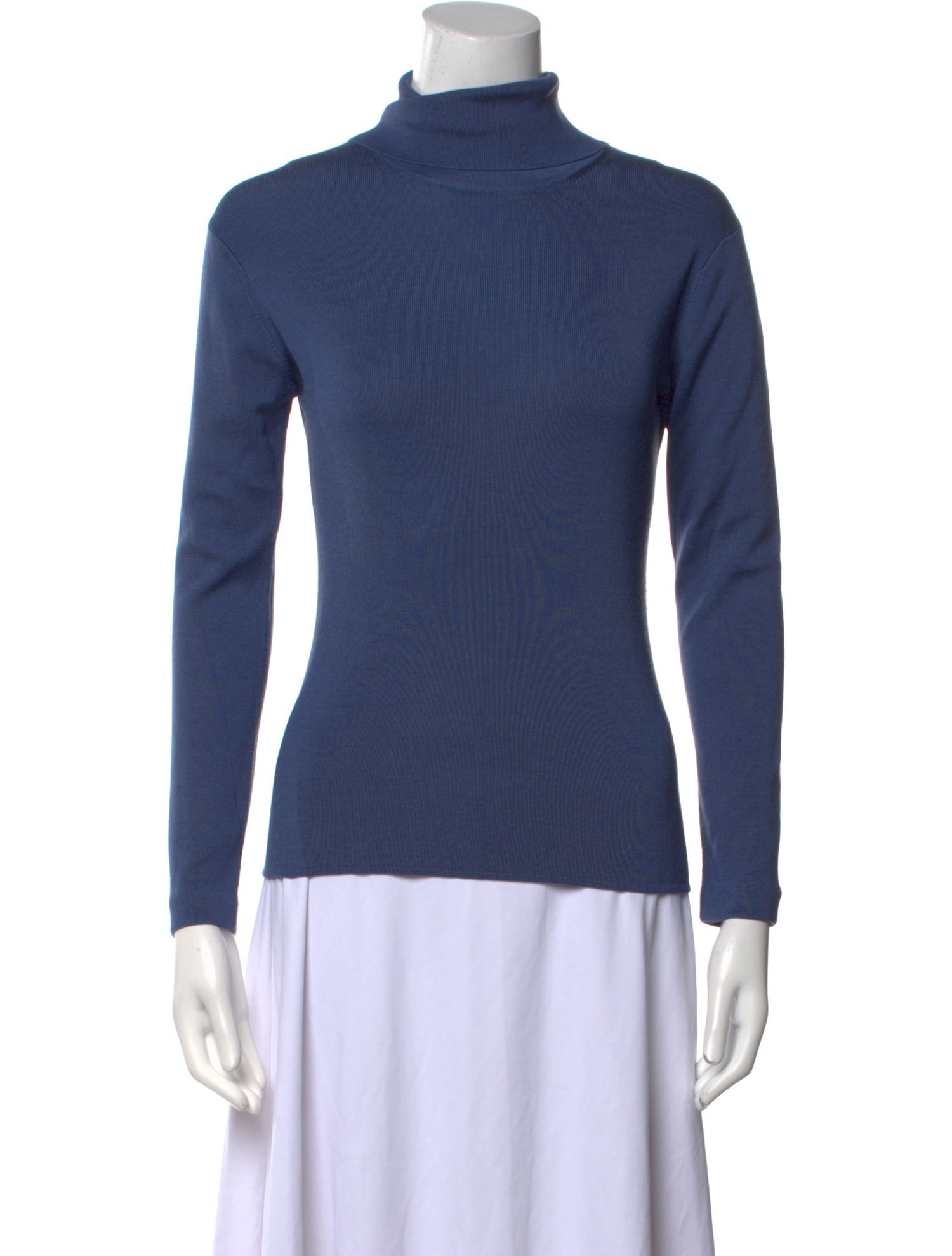 Neiman Marcus Silk Turtleneck Top