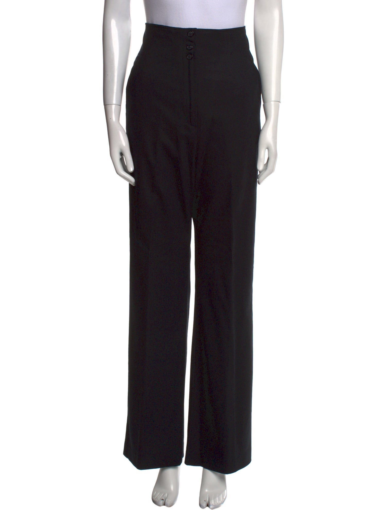 Neiman Marcus Wool Wide Leg Pants