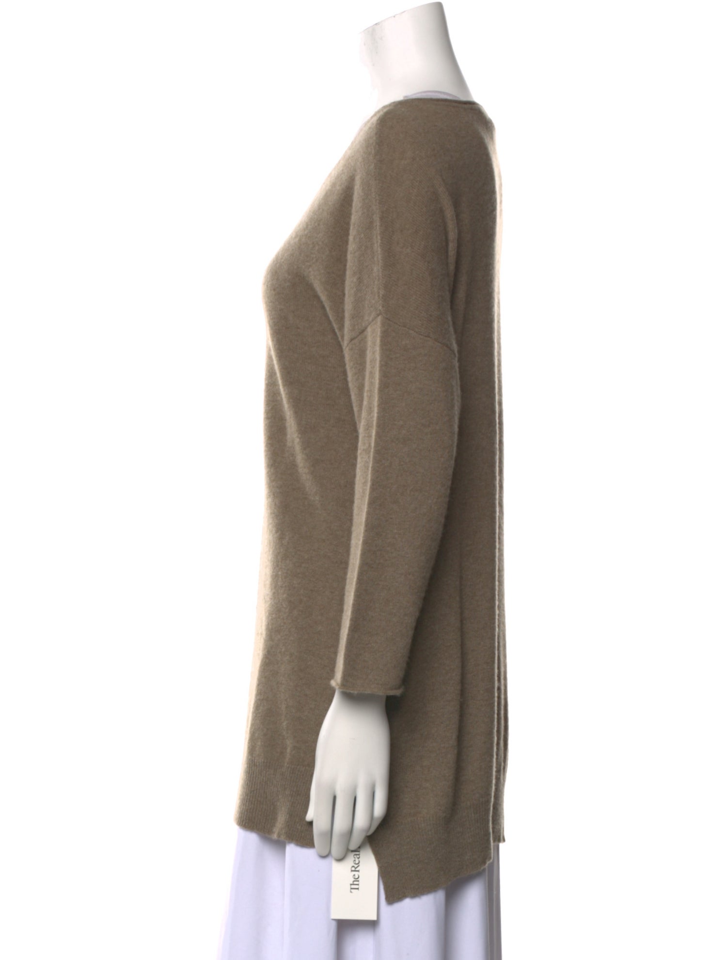 Neiman Marcus Cashmere Bateau Neckline Tunic