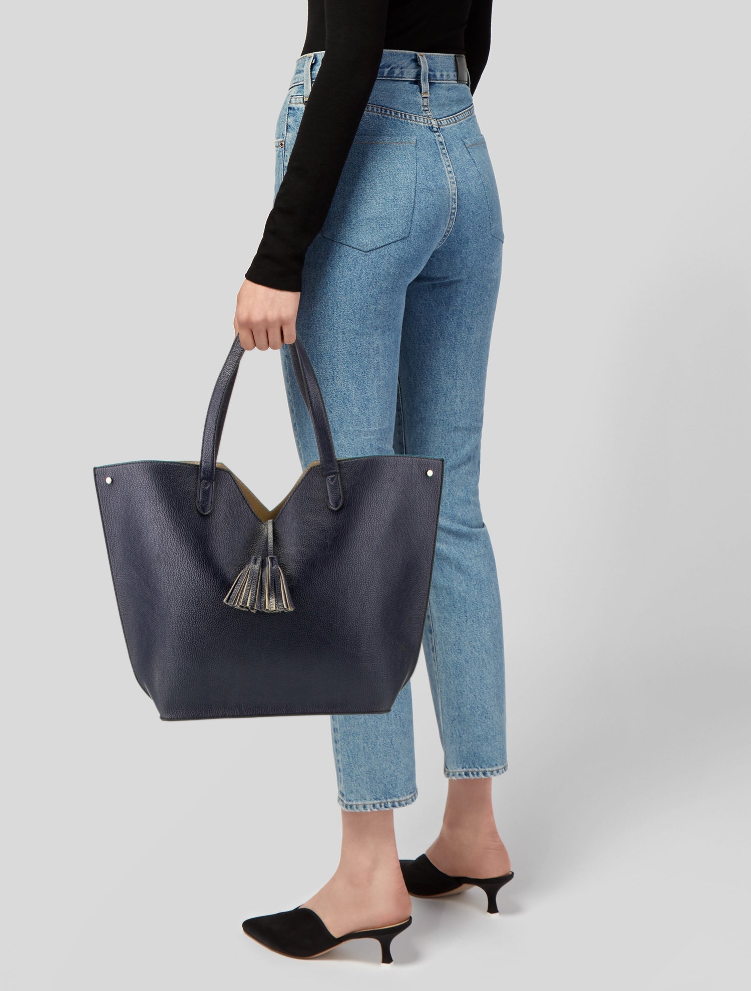 Neiman Marcus Leather Tote