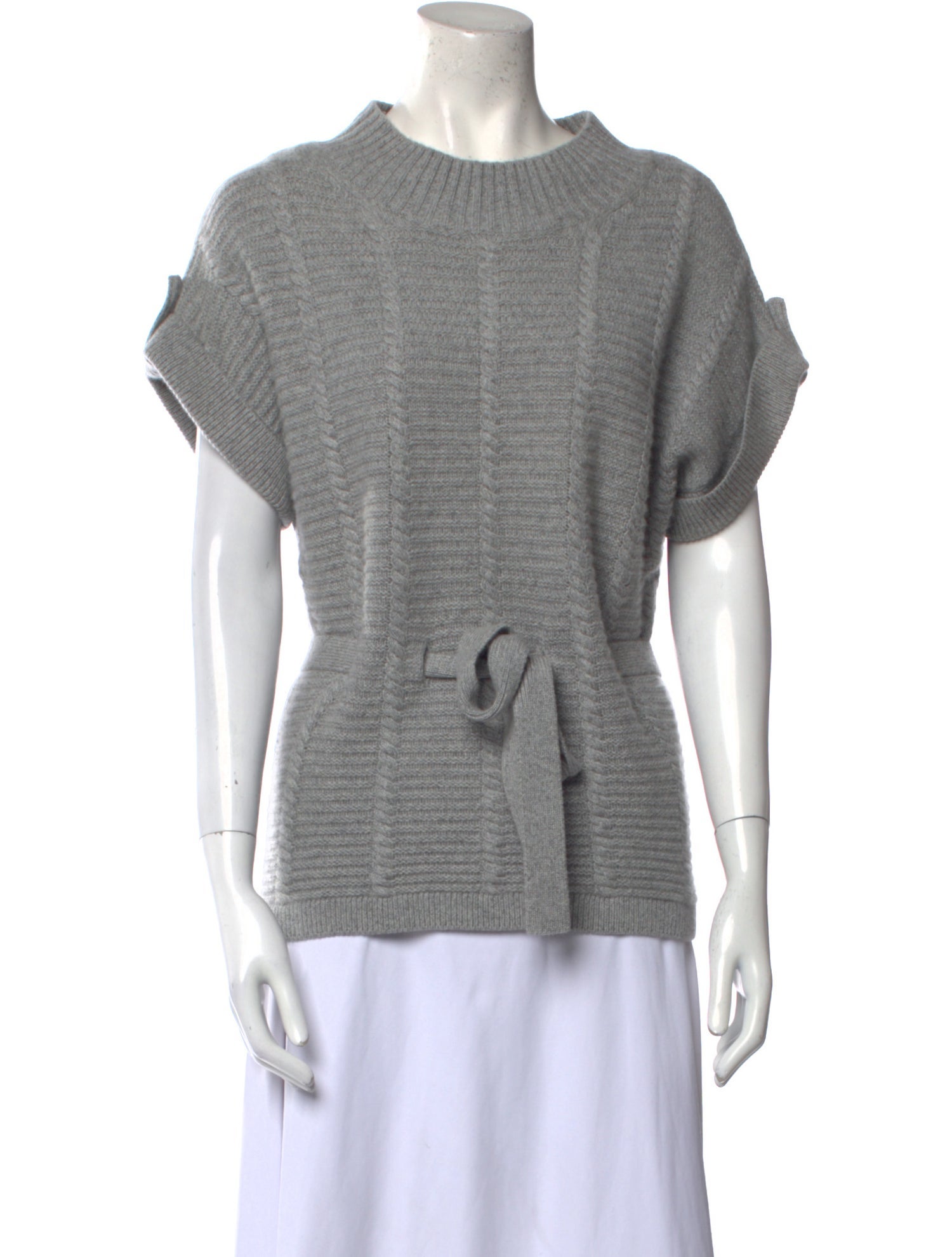 Neiman Marcus Cashmere Crew Neck T-Shirt