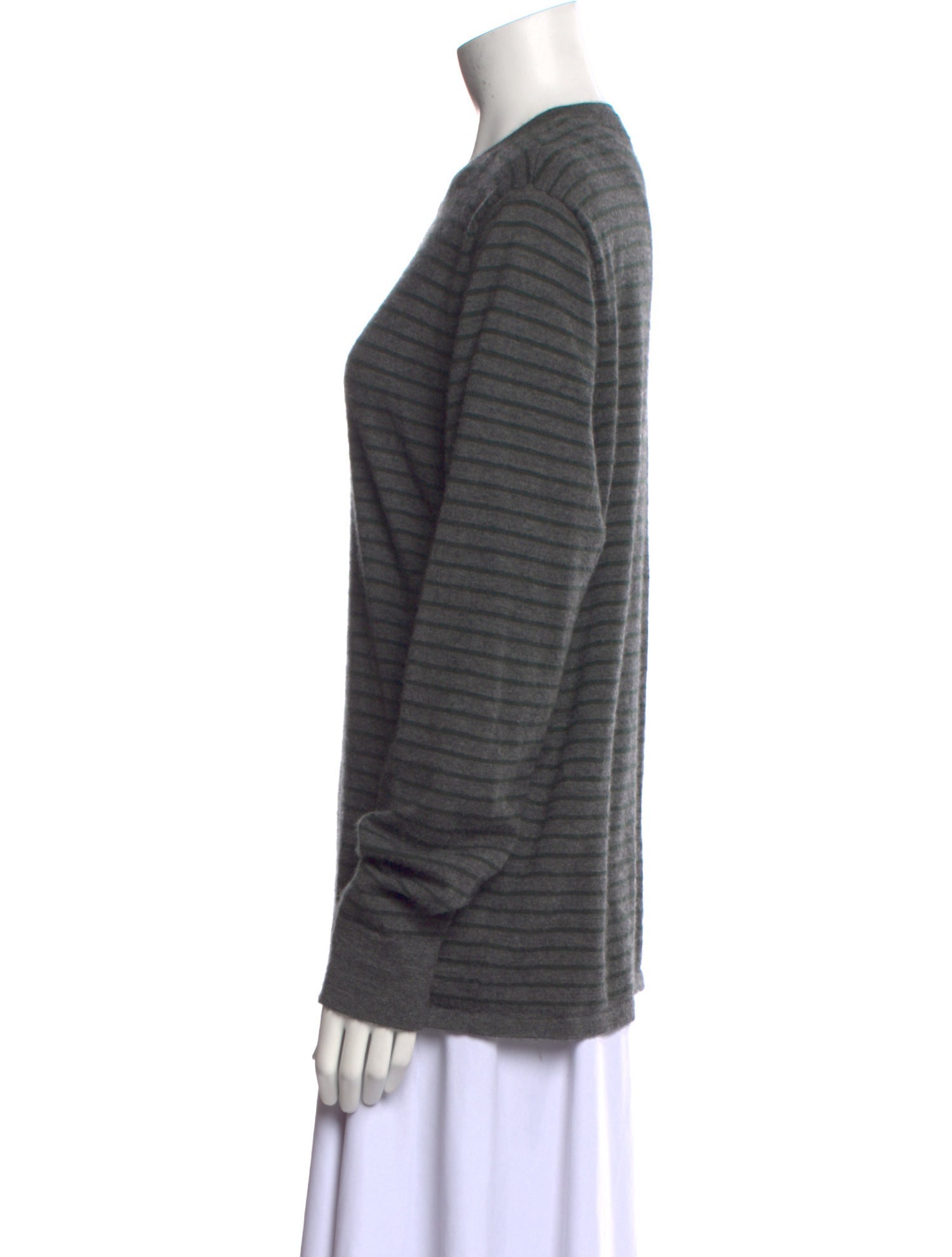 Neiman Marcus Cashmere Striped Sweater