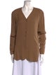 Neiman Marcus Silk V-Neck Button-Up Top