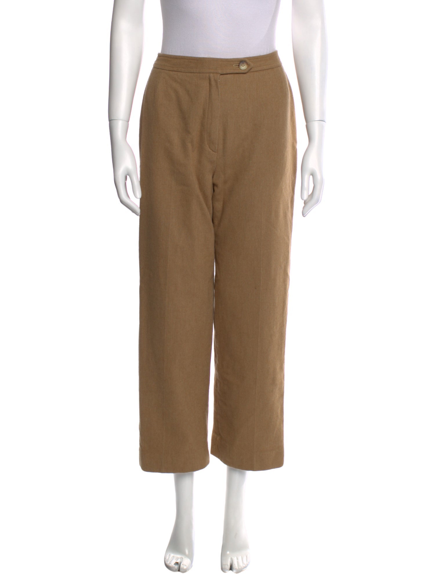 Neiman Marcus Wool Straight Leg Pants