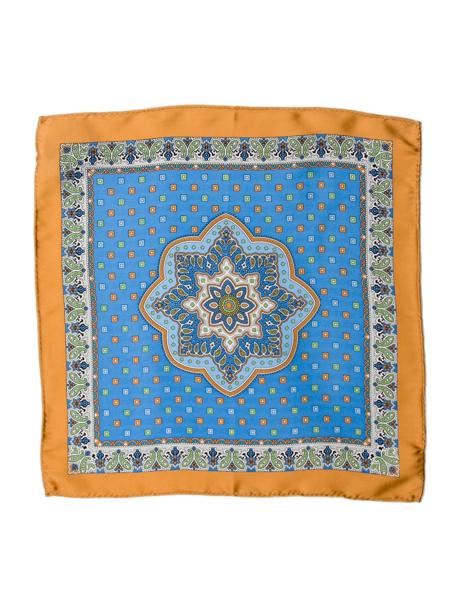 Neiman Marcus Silk Paisley Print Scarf w/ Tags