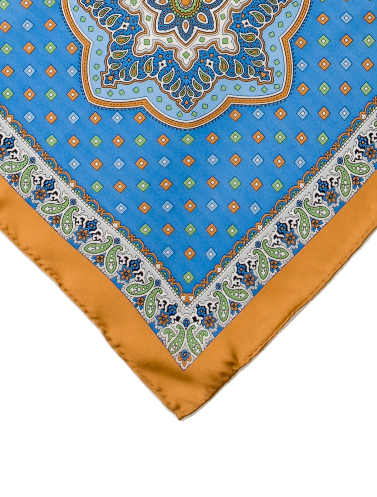 Neiman Marcus Silk Paisley Print Scarf w/ Tags