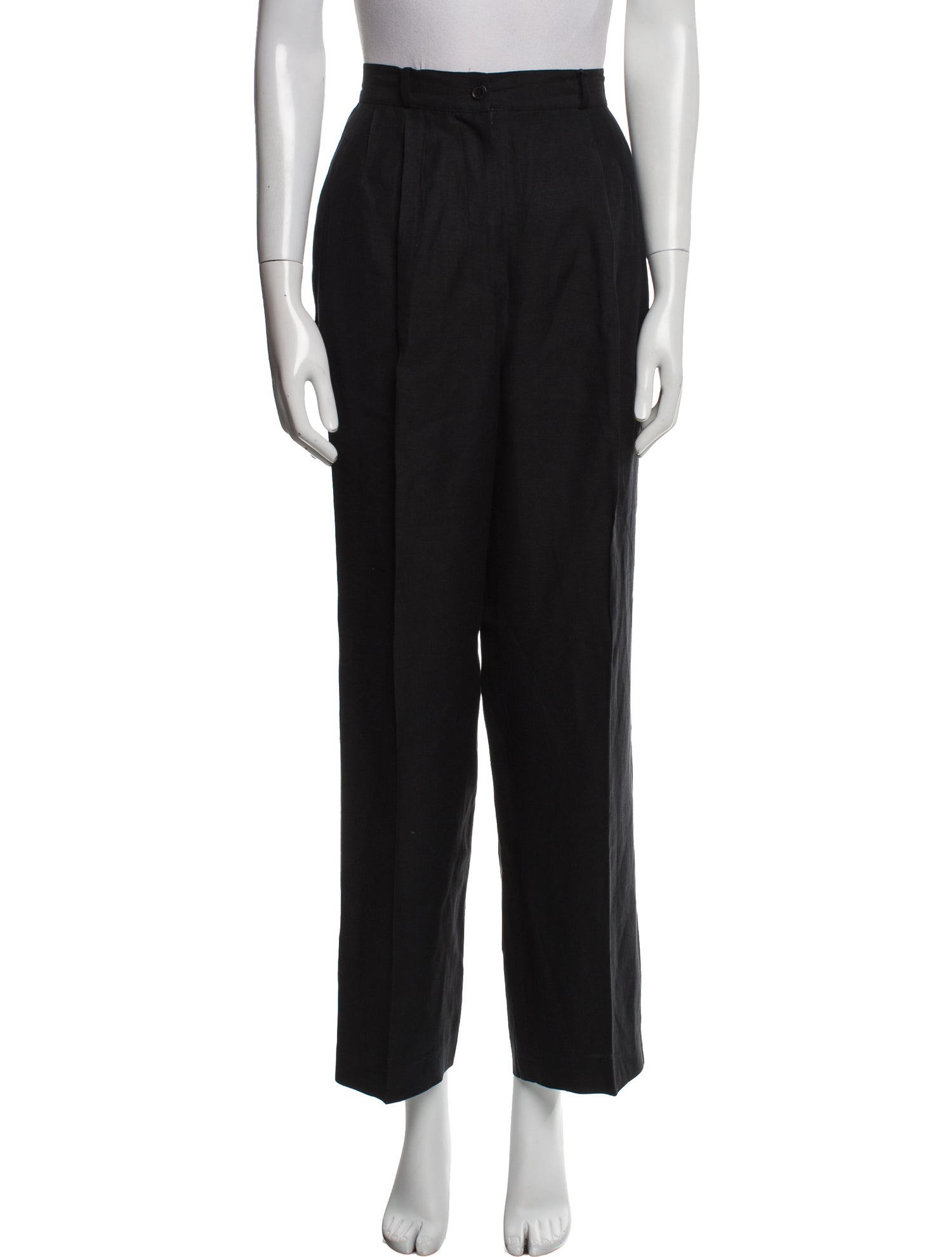 Neiman Marcus Silk Straight Leg Pants