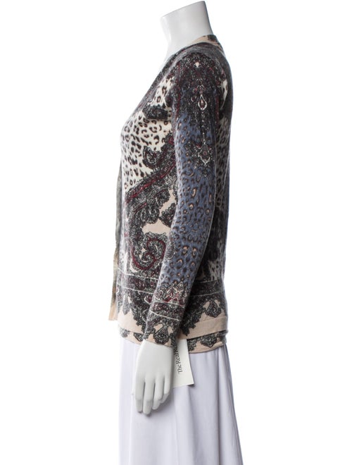 Neiman Marcus Cashmere Printed Sweater